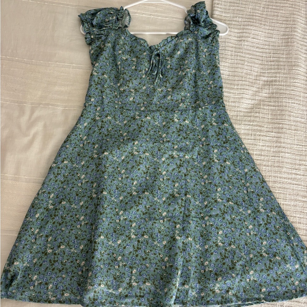 Floral Blue Dress